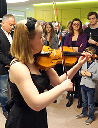 Anna Maria Wehrmeye an der Violine