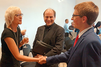 Gudrun Honke mit Tenor Felix Groll und Hannes G. Langrieger