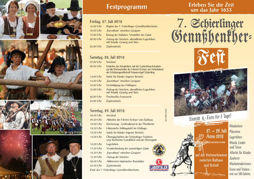 Flyer zum Gennshenkher-Fest