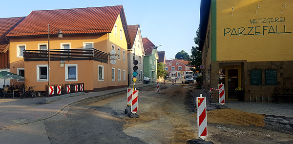Bild der Baustelle im August 2017