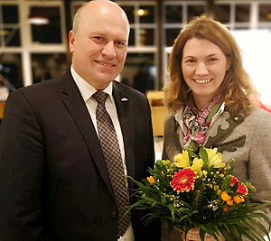 Bgm. Christian Kiendl und Landrätin Tanja Schweiger