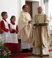 Pfarrer Bock und Pfarrer Prpic