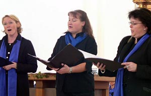 Drei Solistinnen des Kirchenchors