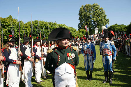 Napoleon inspiziert die Truppen