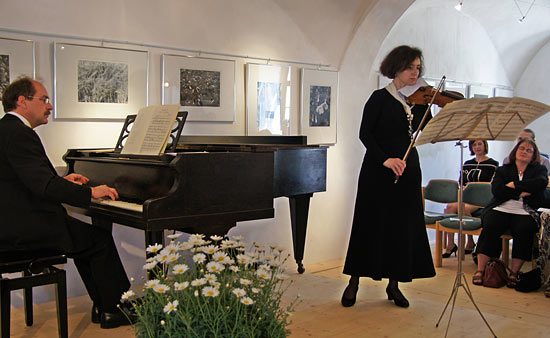 Hannes Langrieger und Margarita Goldberg im Konzert