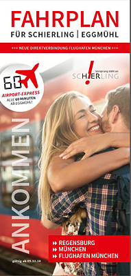 Titelblatt des Fahrplans Schierling/Eggmühl