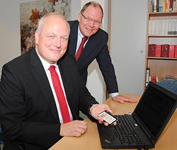 Ulrich Kelber und BfJ-Präsident Heinz-Josef Friehe