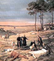 Schlacht von Eggmühl - Gemäldeausschnitt